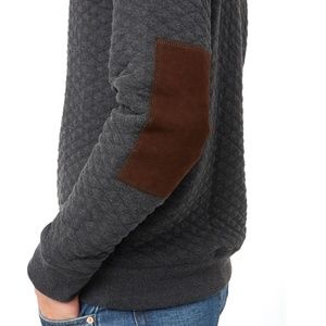 Billy Reid Sweaters - BILLY REID| DIAMOND QUILT SHAWL W/ SUEDE Billy Reid Sweaters - BILLY REID| DIAMOND QUILT SHAWL W/ SUEDE